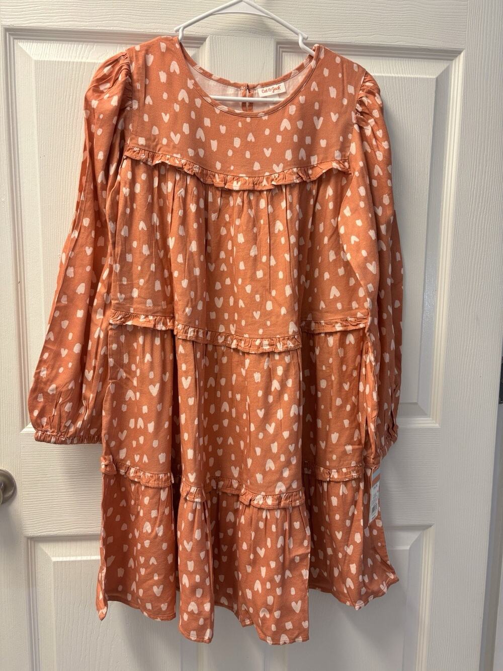 Cat & Jack 3 Tier Heart Dress Size 18